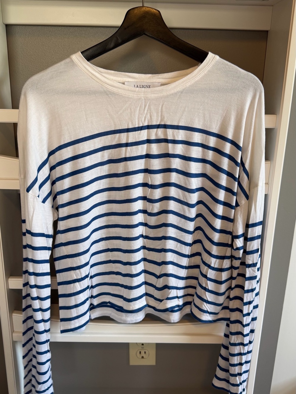 La Ligne Long Sleeved Teddy Tee, size L